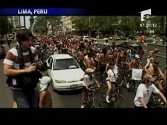 Protest pe bicicleta