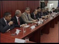 Sindicalisti se intalnesc negocierilor de la Ministerul Munci