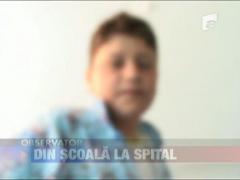 De la scoala, direct la spital. Batut de profesor