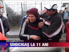 Sinucigas la 11 ani