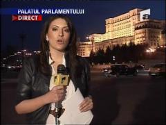 Palatul Parlamentului in bezna