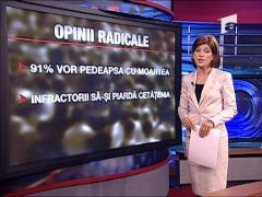 Romanii vor reintroducerea pedepsei cu moartea