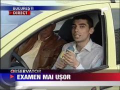 Examen mai usor pentru permisul de conducere