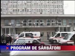 Spitalele de Urgenta vor fi deschise de Paste