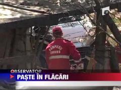 Au luat foc de la lumanarea de Paste