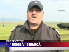 Bomba chimica pe marginea drumului