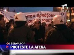 Proteste la Atena