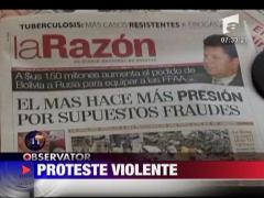 Proteste violente in Bolivia