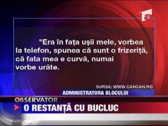 Scandalul restantelor la intretinere ale Crinei Matei continua.