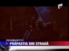 Drumul i-a inghitit masina