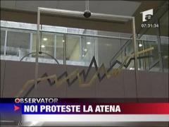 Noi proteste la Atena