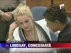 Lindsay Lohan a fost concediata