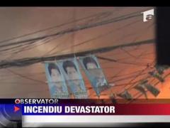 Incendiu devastator in Filipine