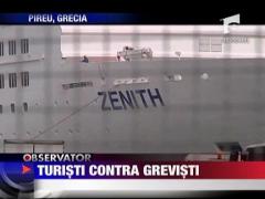 Turisti contra grevisti