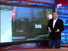 Cu minivan-ul pe trecerea de pietoni