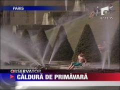 Caldura de primavara! Parisul la 28 de grade