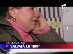 Salvata la timp! A vrut sa se sinucida!