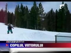 Campion la snowboard, la 4 ani