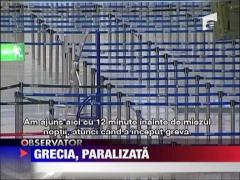 Grecia e paralizata din cauza grevei sindicalistilor