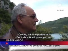 Barja cu porumb scufundata