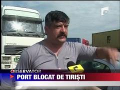 Portul Agigea, blocat de tiristi