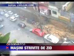 Masini strivite de zid