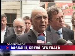 Profesorii au fixat greva generala pentru finalul lunii