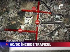 AC/DC inchide traficul la Piata Constitutiei