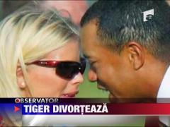 Tiger Woods divorteaza
