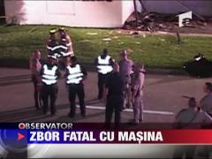 A aterizat cu masina pe acoperisul unei case