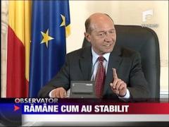 Basescu e de neinduplecat
