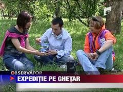 Doua romance, in expeditie pe ghetar!