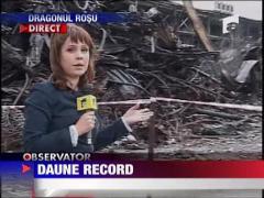 Daune record pentru incendiul de la Dragonul Rosu