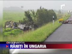 Noua romani au fost raniti intr-un accident rutier in Ungaria
