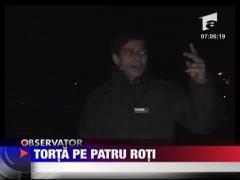 Torta intr-o parcare din Resita