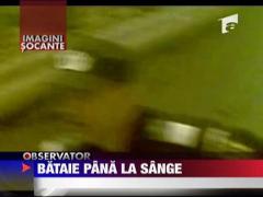 Imagini socante: Bataie pana la sange in centrul Bucurestiului