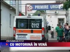 Si-a injectat motorina in vene