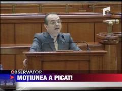 Motiunea a picat!