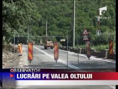 Trafic oprit pe Valea Oltului