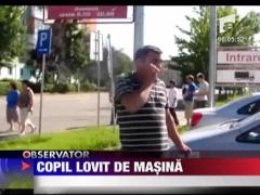 Copil lovit de masina