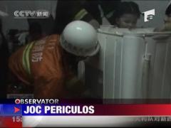 A ramas blocata in masina de spalat