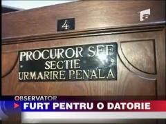 A furat pentru o datorie