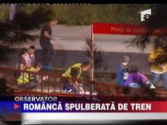 Romanca spulberata de tren