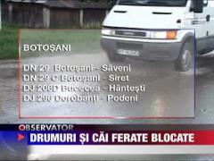 Inundatiile au dat peste cap traficul