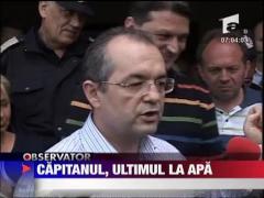 Basescu, ultimul la apa