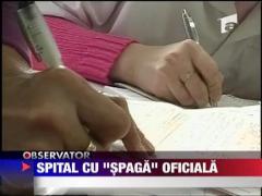 Spaga legala intr-un spital din Oradea