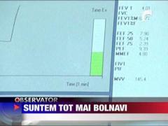 Romanii, din ce in ce mai putin rezistenti la boli