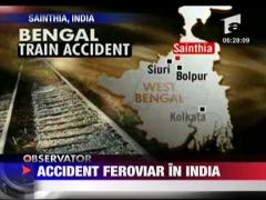 India: Zeci de morti in urma unui accident feroviar