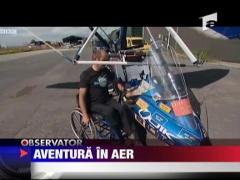 Vrea sa piloteze un avion, desi este imobilizat in scaunul cu rotile