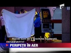 Clipe de groaza pentru pasagerii unei curse aviatice